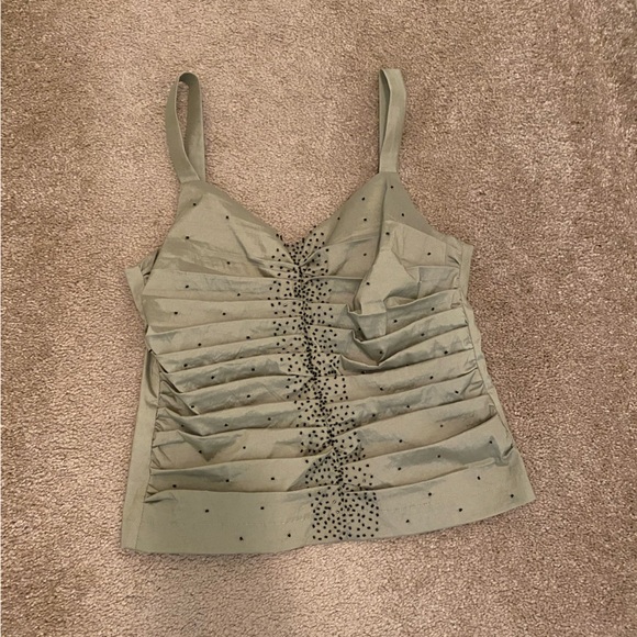 Two piece Green Tank and Jacket set - Picture 7 of 7